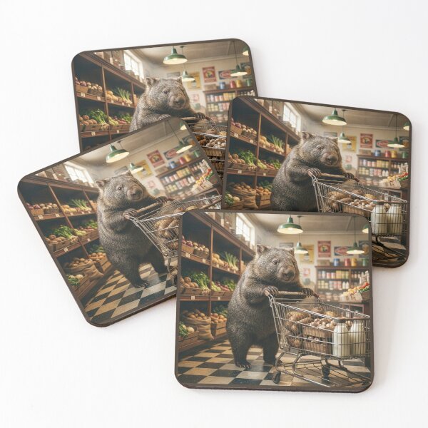 Item preview, Wombat Grocery Shopping designed and sold by Tridentulus.