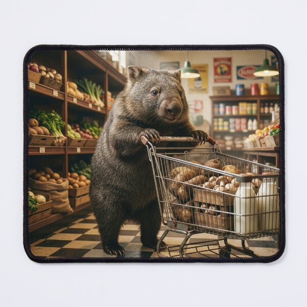 Item preview, Wombat Grocery Shopping designed and sold by Tridentulus.