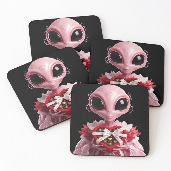 Item preview, Cute Valentine Alien – Be My Valentine Sci-Fi Love Art designed and sold by LintonGriffin.