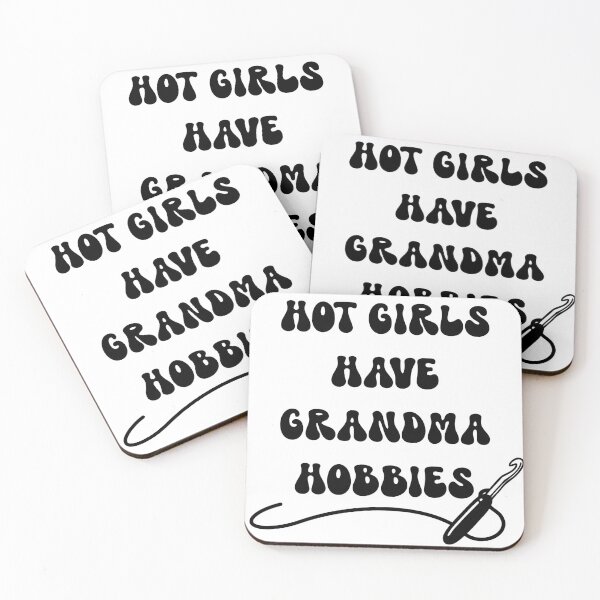 Item preview, Hot girls have grandma hobbies Crochet edition designed and sold by Onehappyhook.