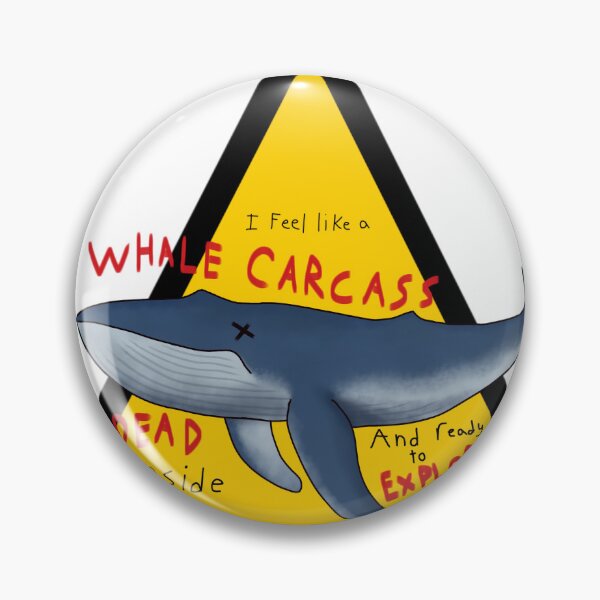Item preview, Whale Carcass Sticker designed and sold by Ravaging Raccoon.