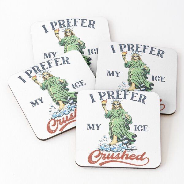 Item preview, Funny Retro I Like My ICE Crushed Resist Funny Statue of Liberty designed and sold by first-shirt ⭐ ⭐ ⭐ ⭐ ⭐.