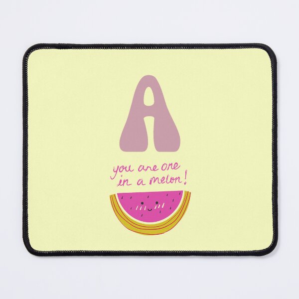 Item preview, Letter A for HS Watermelon Pun - You Are One In A Melon Initial Aesthetic designed and sold by Dimu Co..