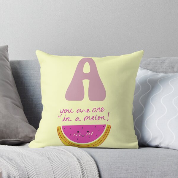 Item preview, Letter A for HS Watermelon Pun - You Are One In A Melon Initial Aesthetic designed and sold by Dimu Co..