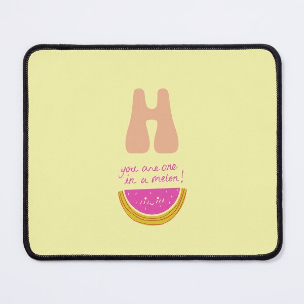 Item preview, Letter H for HS Watermelon Pun - You Are One In A Melon Initial Aesthetic HS designed and sold by Dimu Co..