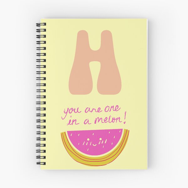 Item preview, Letter H for HS Watermelon Pun - You Are One In A Melon Initial Aesthetic HS designed and sold by Dimu Co..
