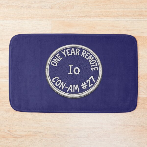 Item preview, I Survived One Year Remote — Io | CON-AM #27 Retro Space Patch designed and sold by BB Design Garage.