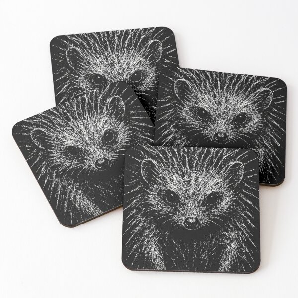 Item preview, Dark Hedgehog Illustration – Gothic Animal Artwork designed and sold by Mortisigil.