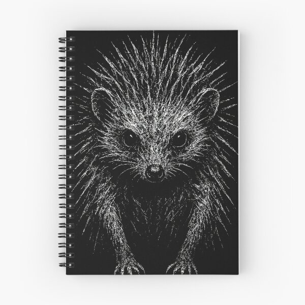 Item preview, Dark Hedgehog Illustration – Gothic Animal Artwork designed and sold by Mortisigil.