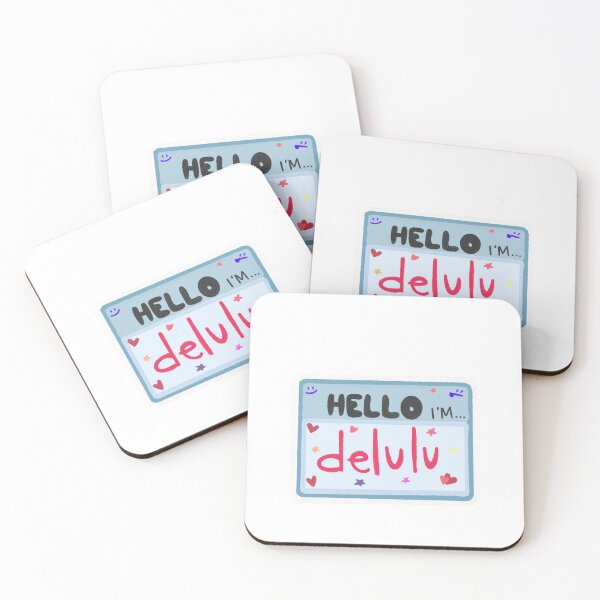 Item preview, hello! delulu name tag designed and sold by Katnapscrafts.