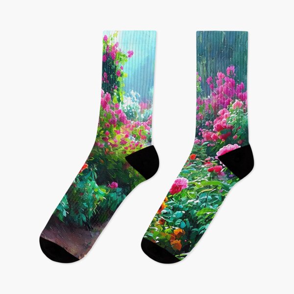 Item preview, Impressionist Style Flower Garden With Path Digital Art designed and sold by DEC02.