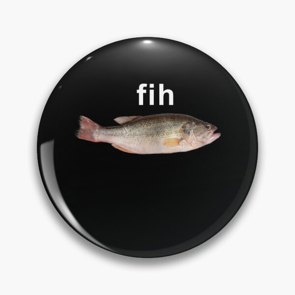Item preview, “Fih” Funny Misspelled Fish Meme, Simple Humor T-Shirt designed and sold by VillociShop.