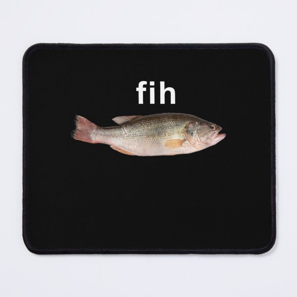 Item preview, “Fih” Funny Misspelled Fish Meme, Simple Humor T-Shirt designed and sold by VillociShop.