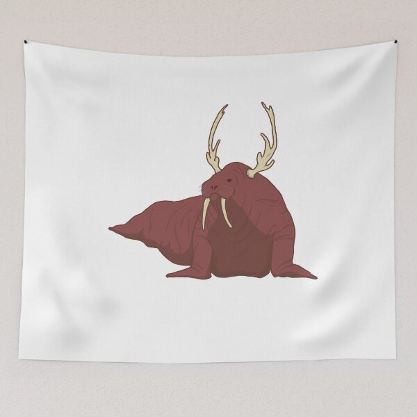 Item preview, Walrus with Antlers designed and sold by quemilydesigns.