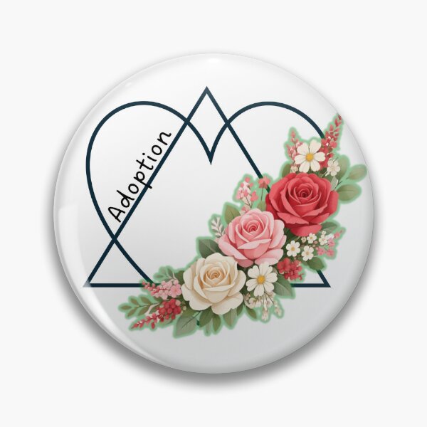 Item preview, Adoption Symbol with Flowers designed and sold by Team-NinjaHippo.