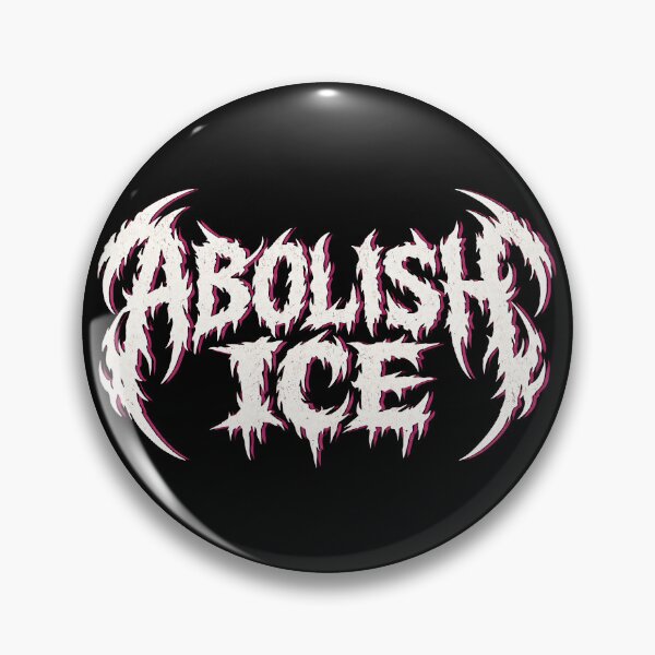 Item preview, Abolish ICE Metal Style Text designed and sold by Eh Plus Designs.