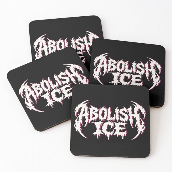 Item preview, Abolish ICE Metal Style Text designed and sold by Eh Plus Designs.