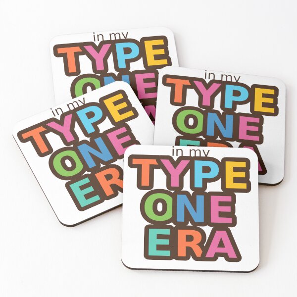 Item preview, In My Type One Era – Trendy Type 1 Diabetes Awareness Design designed and sold by DiabetesPrints.