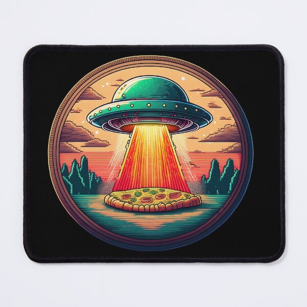 Item preview, Alien Abduction Pizza UFO Funny Sci-Fi Gift designed and sold by Black Ink Visions.