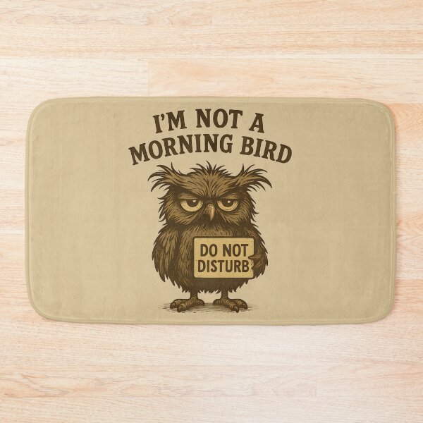 Artikelvorschau, Kein Morgenvogel – Grumpy Owl (Vintage) entworfen und verkauft von MvuuStudio.