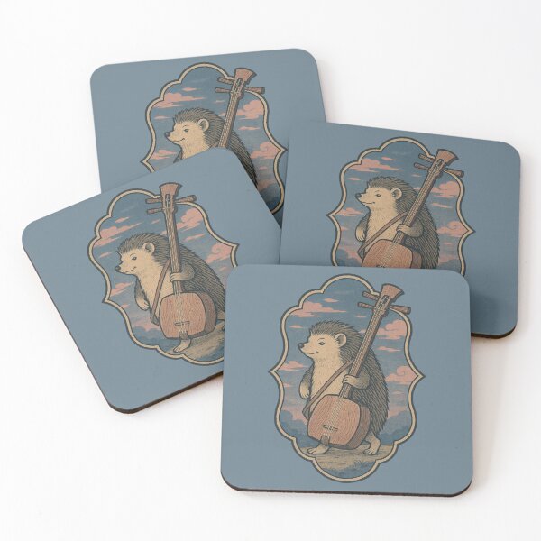 Item preview, Hedgehog Music Under Evening Sky designed and sold by EdvvinStudios.