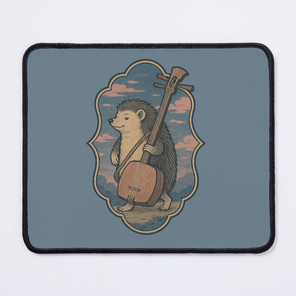 Item preview, Hedgehog Music Under Evening Sky designed and sold by EdvvinStudios.