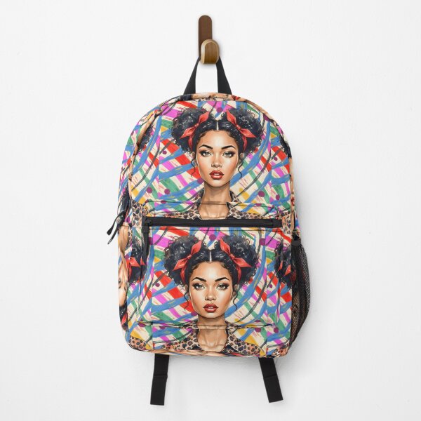 Item preview, Bold Contrast: Afro-Modern Pop Art Portrait designed and sold by VibranPalette.