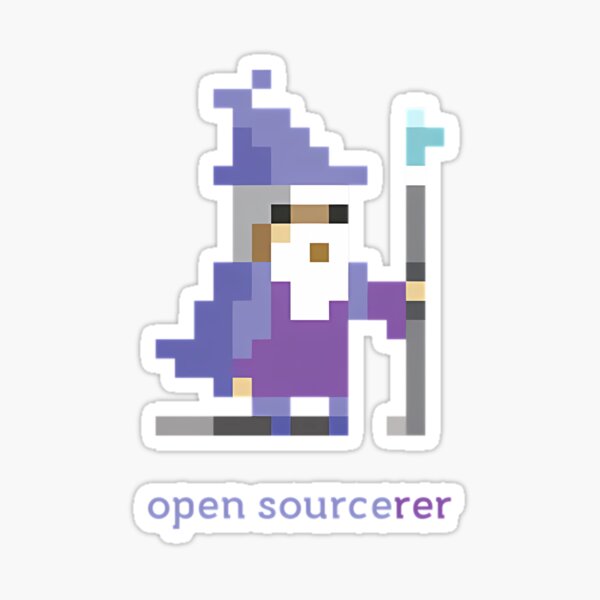 Bit Open Source Sorcerer Programming Sticker