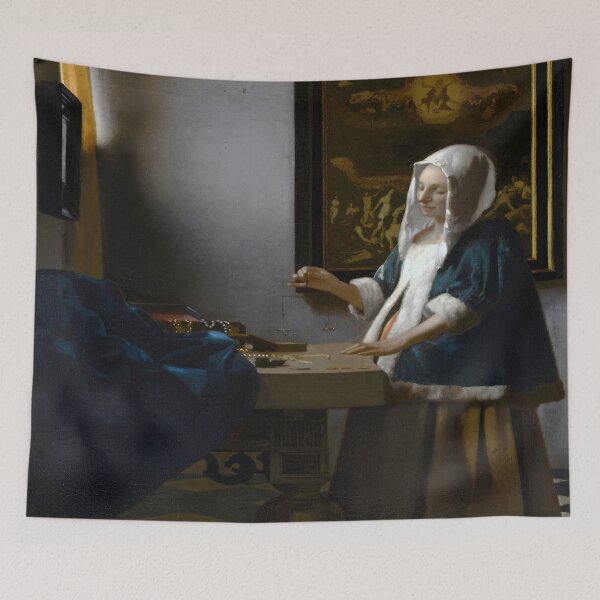 Item preview, Woman Holding a Balance, c.1662–65, Johannes Vermeer designed and sold by UBU-space.