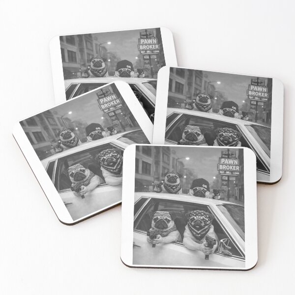 Item preview, Funny Pug Meme Pug Gangster Dog Street designed and sold by JODYSMORGAN.