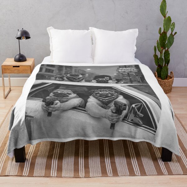 Item preview, Funny Pug Meme Pug Gangster Dog Street designed and sold by JODYSMORGAN.