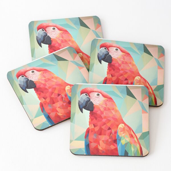 Item preview, Scarlet Macaw Low Poly Style designed and sold by Hipatye26.