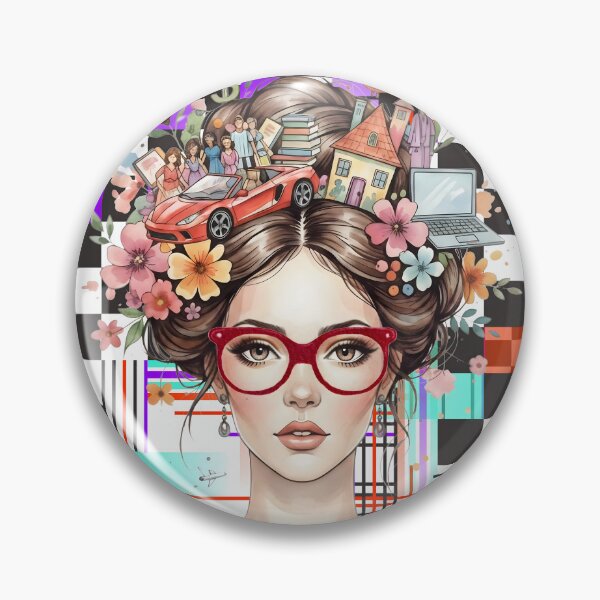 Item preview, Metropolis Mind: A Surreal Geometric Portrait designed and sold by VibranPalette.