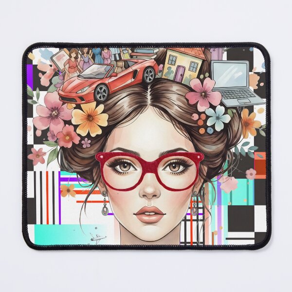 Item preview, Metropolis Mind: A Surreal Geometric Portrait designed and sold by VibranPalette.
