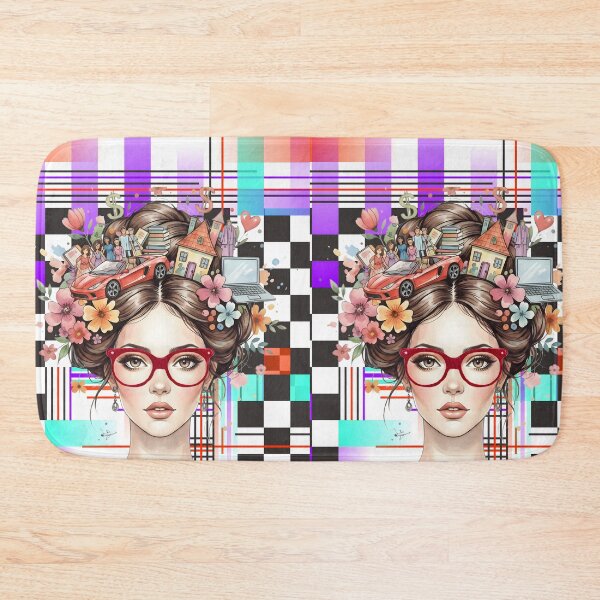 Item preview, Metropolis Mind: A Surreal Geometric Portrait designed and sold by VibranPalette.
