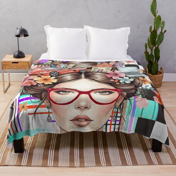 Item preview, Metropolis Mind: A Surreal Geometric Portrait designed and sold by VibranPalette.