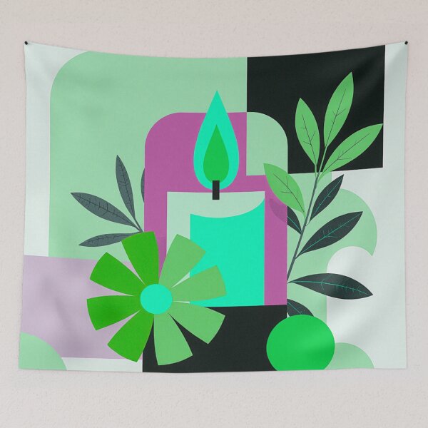 Item preview, Healing Light / Modern Abstract Botanical Art designed and sold by joycrysstudio.