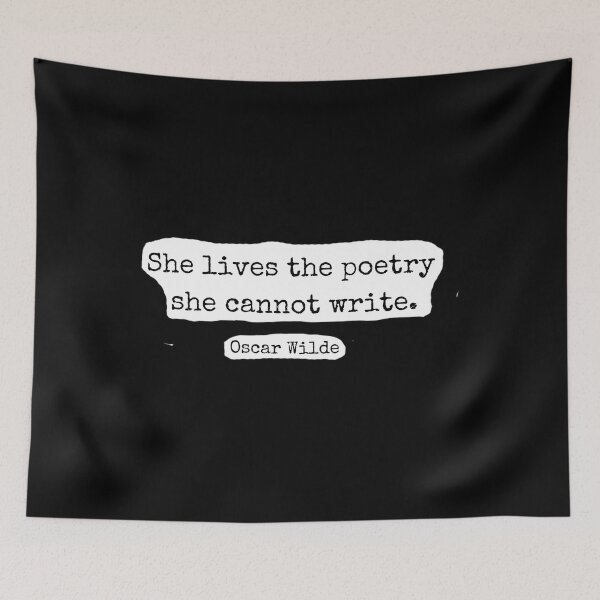 Item preview, She Lives The Poetry Oscar Wilde designed and sold by gmndagdmfou15.