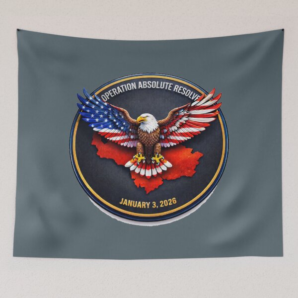 Item preview, Operation Absolute Resolve - Freedom for Venezuela 2026 / Operation Absolute Resolve - 2026 Venezuela Freedom Patriotic Eagle designed and sold by TheOdetteEdit.