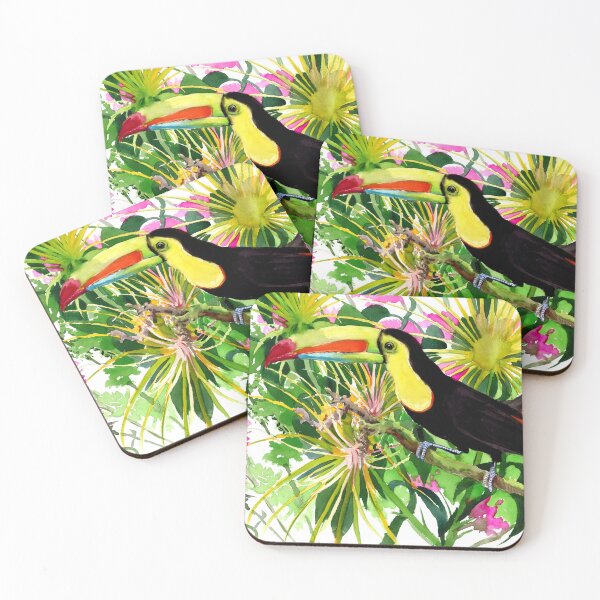 Item preview, Toucan Bird in the Jungle designed and sold by surenart.