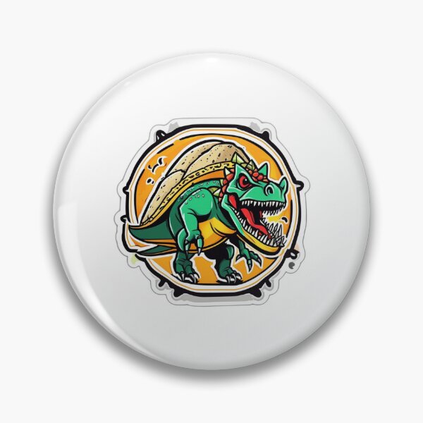 Item preview, Prepping Taco Dinosaur (Taco-Saurus) Die-Cut Sticker designed and sold by Daniel-DL.