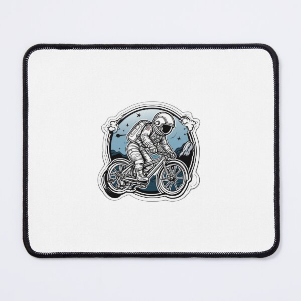 Item preview, Astronaut Riding A High-Wheel Bicycle Die-Cut Sticker designed and sold by Daniel-DL.