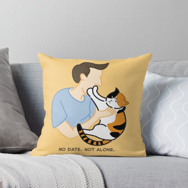 Item preview, Funny Calico Cat No Date Not Alone Anti Valentine Meme designed and sold by JWSmile.