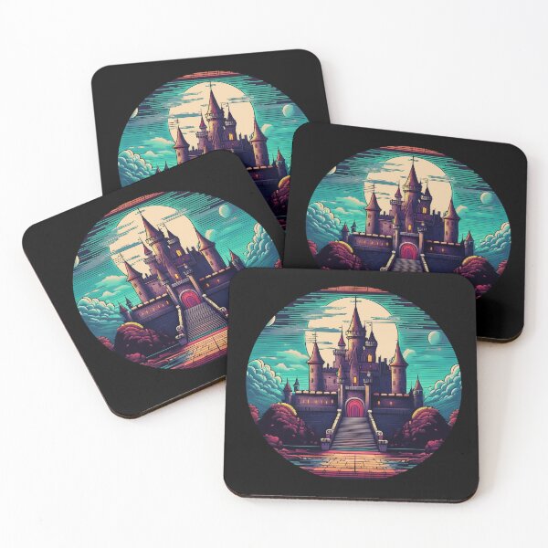 Item preview, Fairy Tale Castle Full Moon Night designed and sold by Black Ink Visions.