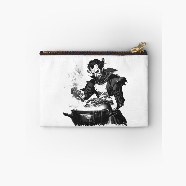 Item preview, Dark Alchemist Chef Stirring Cauldron – Gothic Fantasy Art designed and sold by inkoutninja.