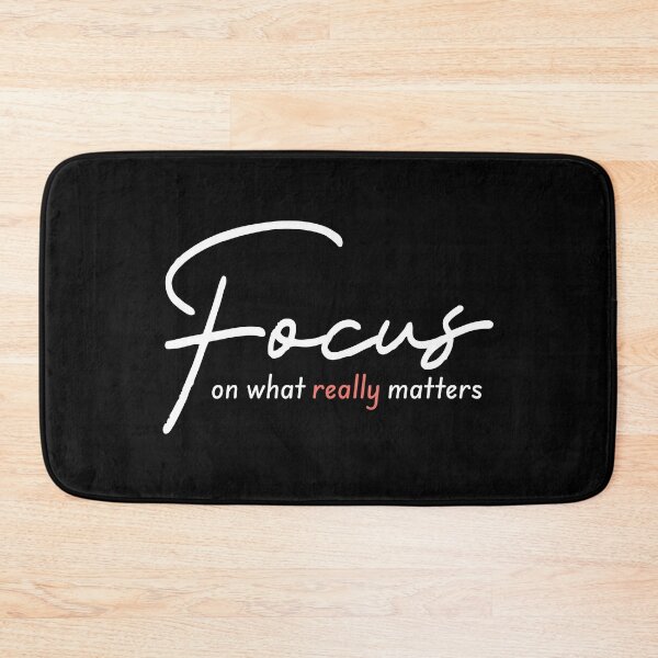 Item preview, Focus on What Really Matters – Inspirational Purpose Quote designed and sold by Verse & Vibes.