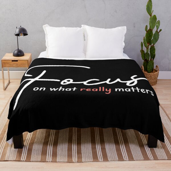 Item preview, Focus on What Really Matters – Inspirational Purpose Quote designed and sold by Verse & Vibes.