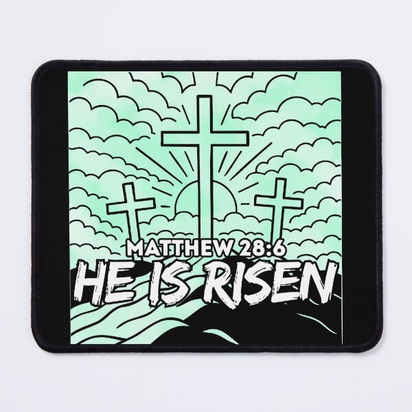 Item preview, He Is Risen – Matthew 28:6 - Easter Resurrection designed and sold by MoriaStore.