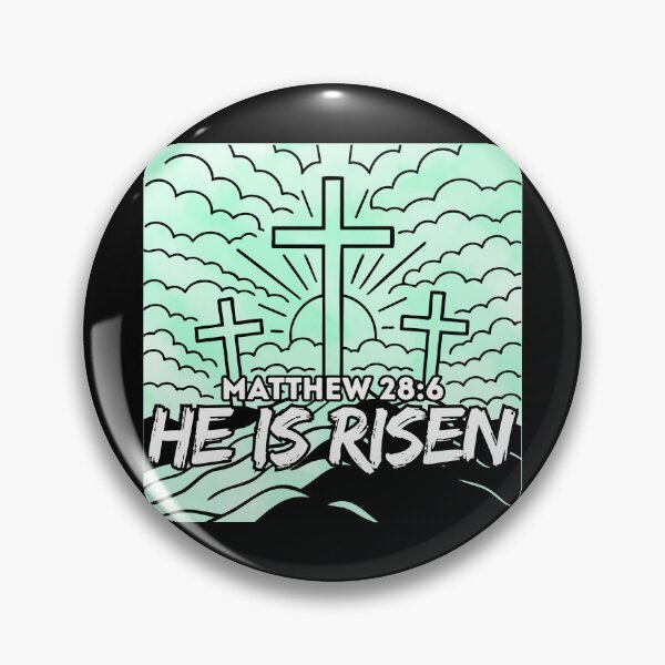 Item preview, He Is Risen – Matthew 28:6 - Easter Resurrection designed and sold by MoriaStore.