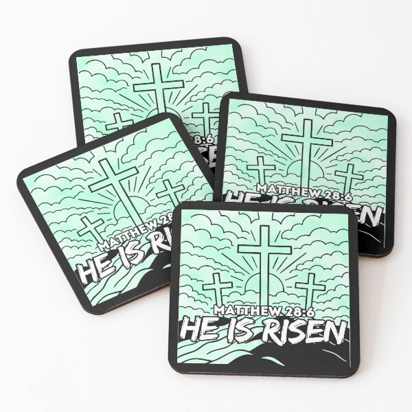 Item preview, He Is Risen – Matthew 28:6 - Easter Resurrection designed and sold by MoriaStore.